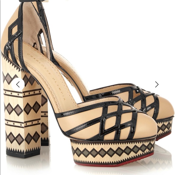 CHARLOTTE OLYMPIA Ay Caramba! Leather Pumps - Picture 2 of 8